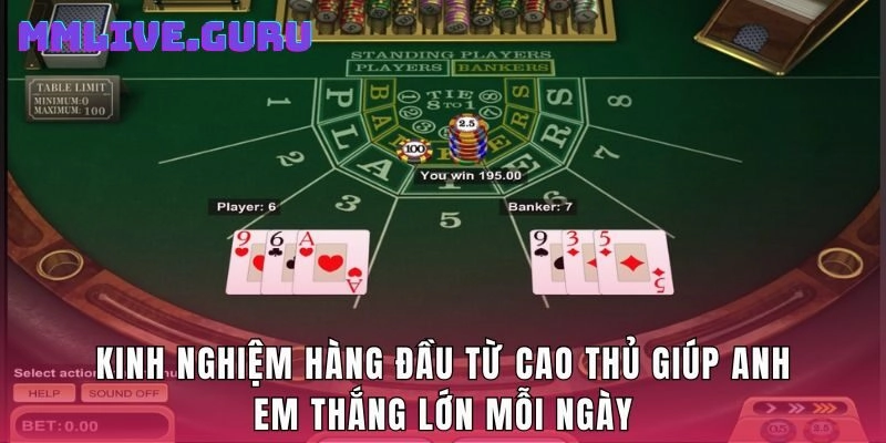 Kinh nghiệm hàng đầu từ cao thủ giúp anh em thắng lớn mỗi ngày