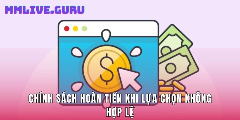 Chính sách hoàn tiền khi lựa chọn không hợp lệ